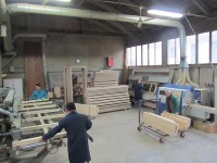 Panoramica della lavorazione dei serramenti in legno